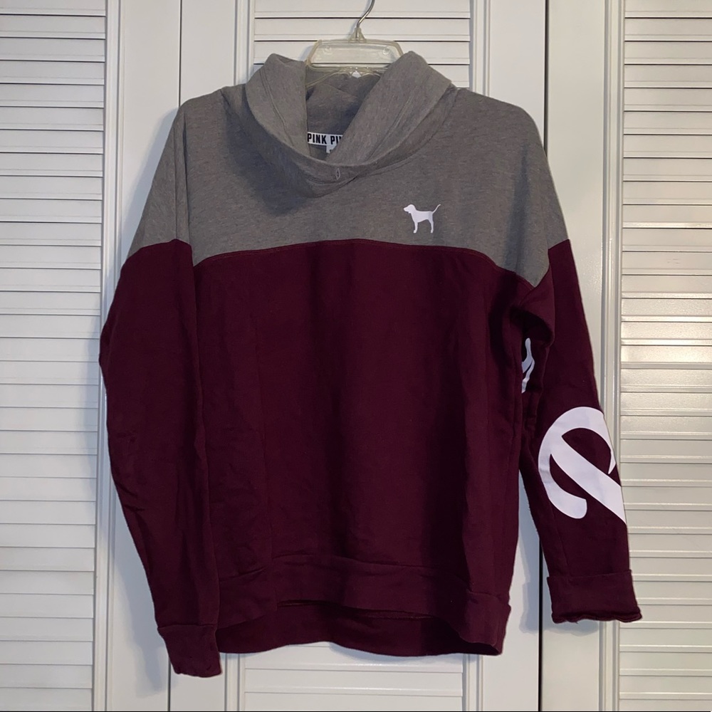 Victorias Secret size Medium scoop neck sweatshirt, like new!